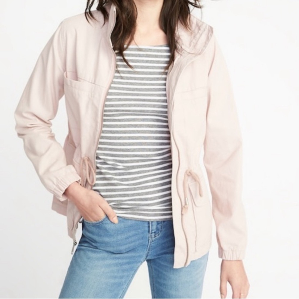 Old Navy Light Pink Utility Field Jacket - Size Large - EUC